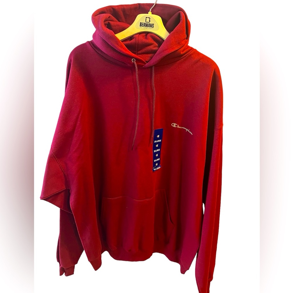 Long Sleeve Burgundy Hoodie by Champion.   New with Tags.  Size = XXL TTG